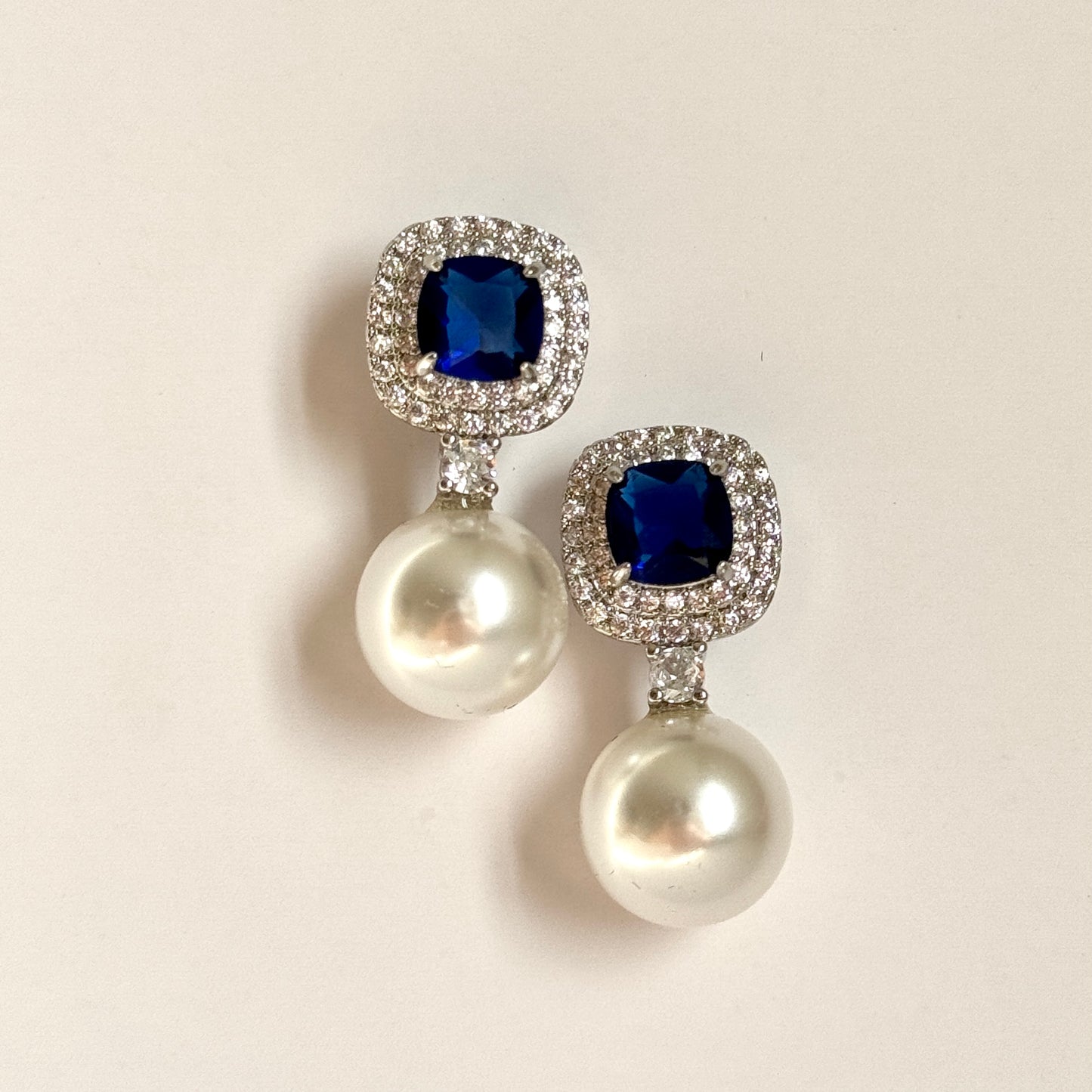 Sapphire Pearl Drop