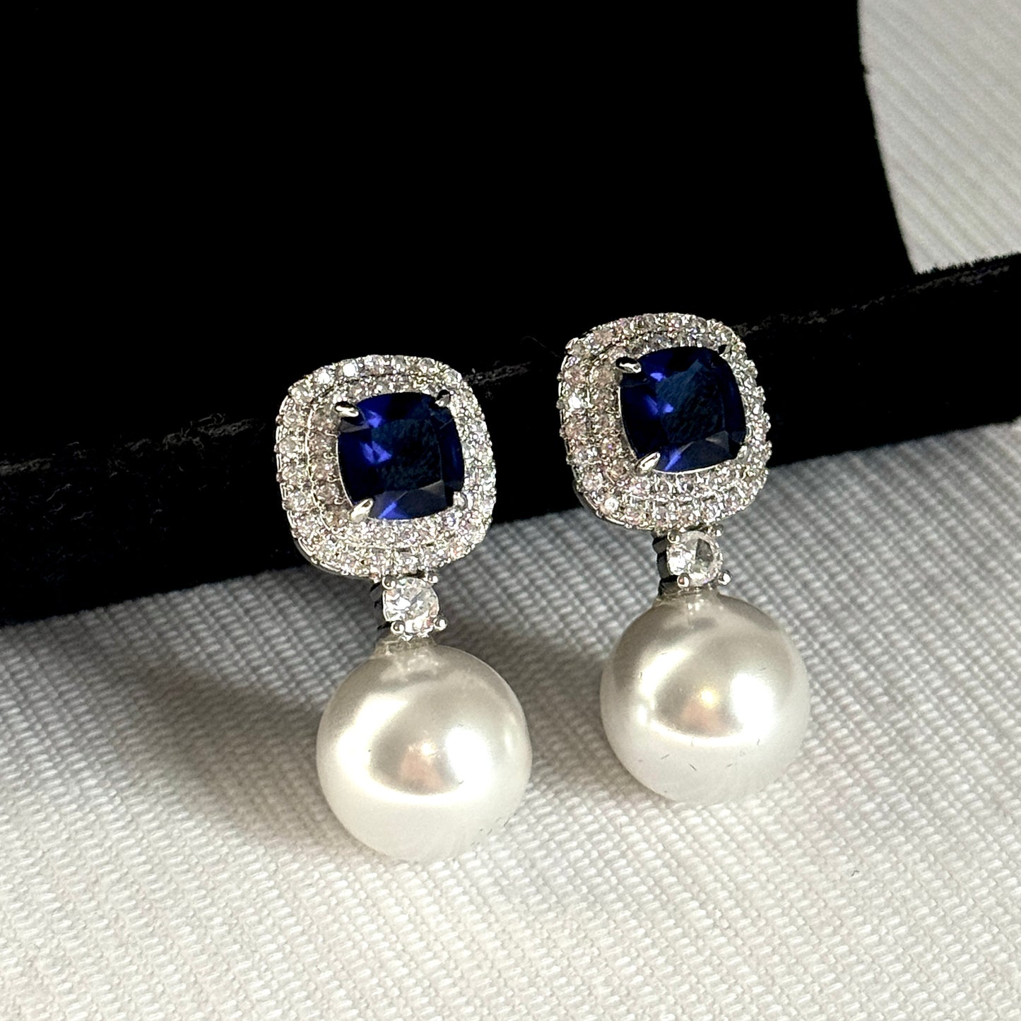 Sapphire Pearl Drop