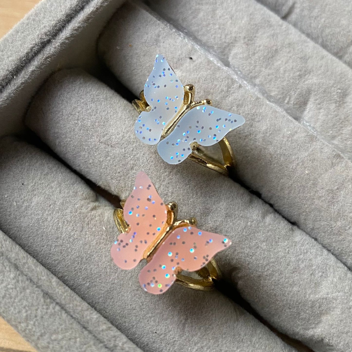 Acrylic Butterfly Ring