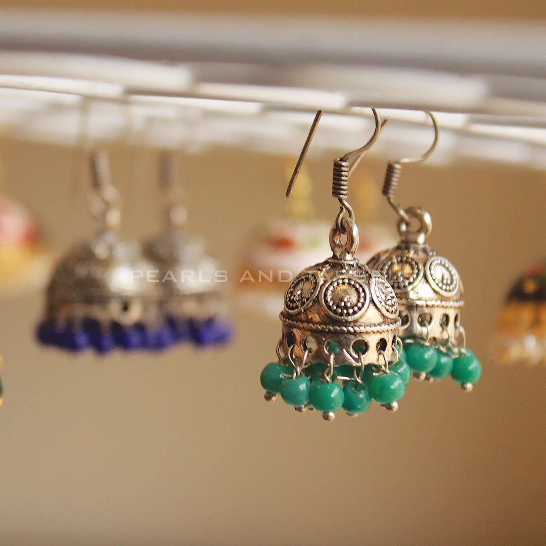 Oxidized Indian Jhumki