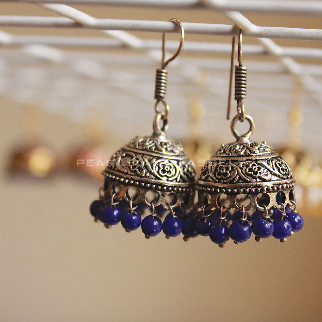 Oxidized Indian Jhumki