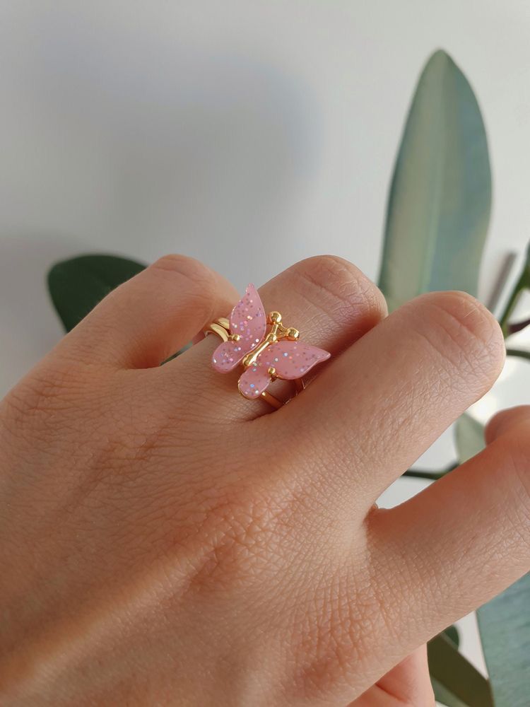 Acrylic Butterfly Ring