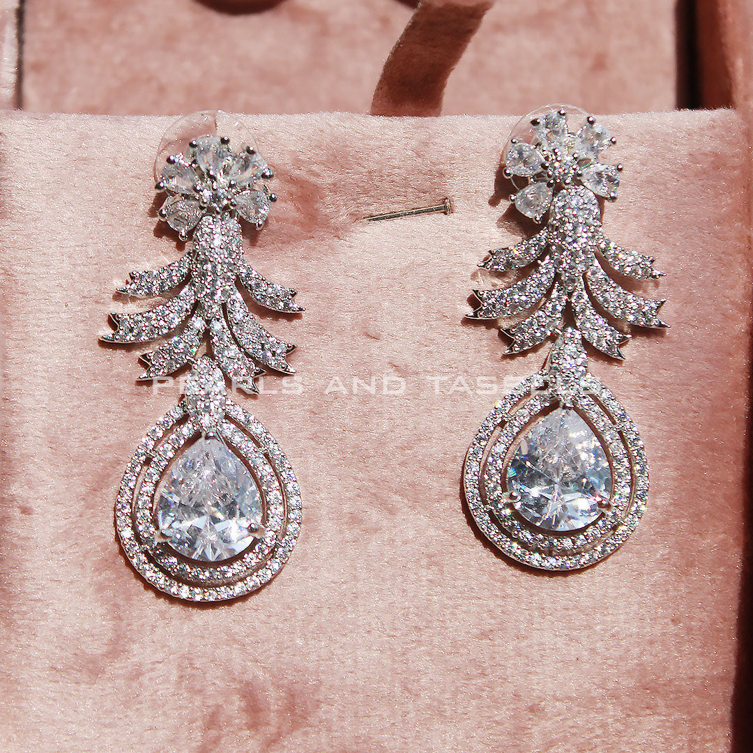 Gemstone Frost Zircon Earrings