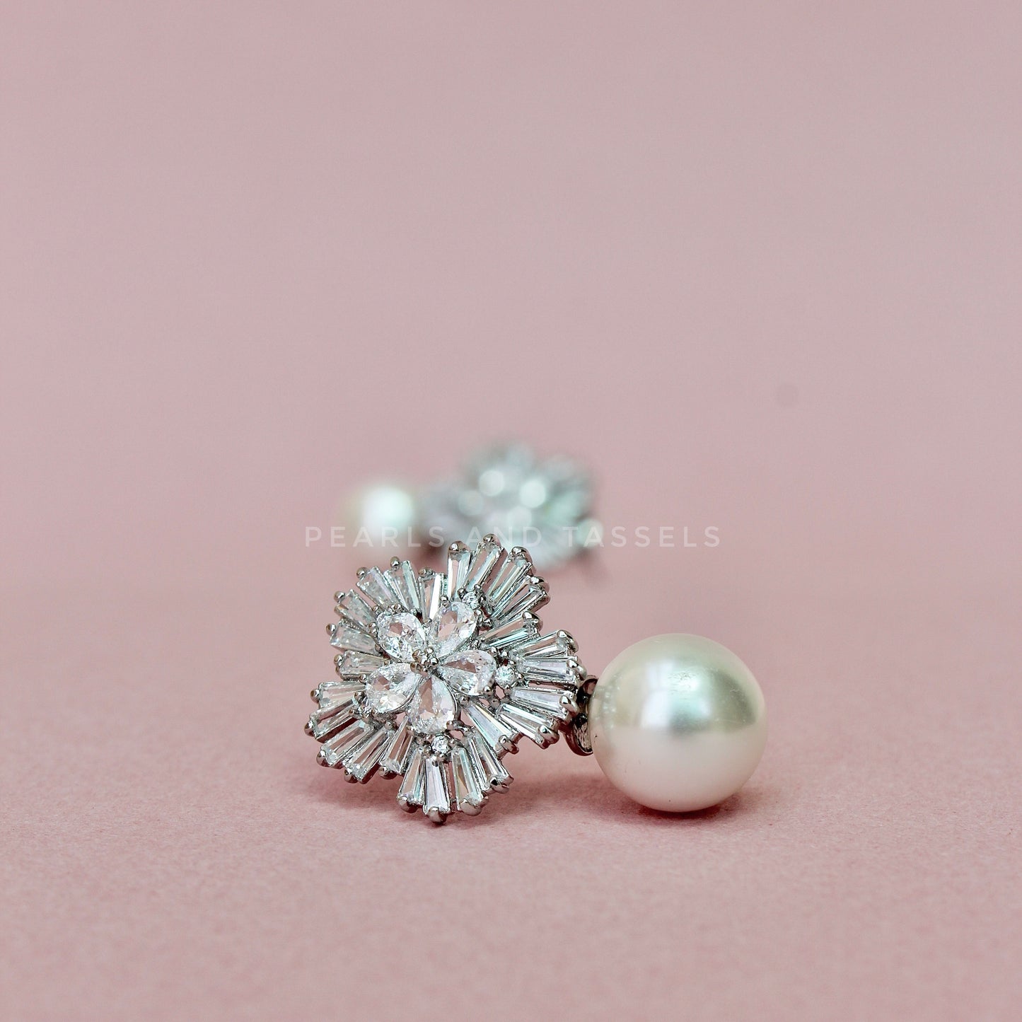 Snow Zirconium Earrings