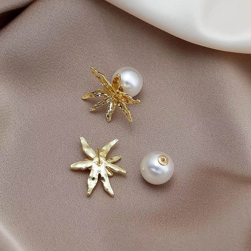 Abstract Flower Earrings