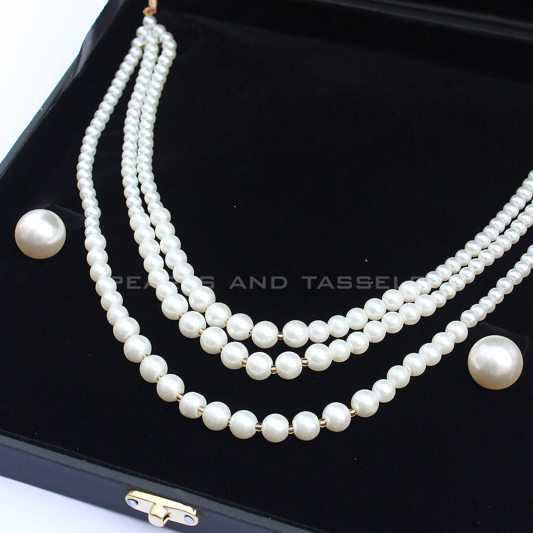 Pearls Tri Mala