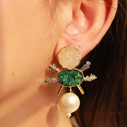 Bee Crystal Earrings