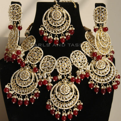 Ruby Kundan Set