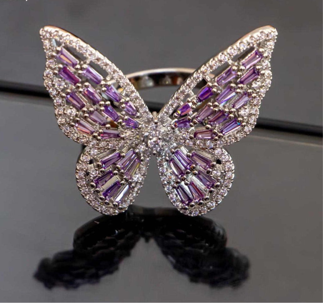 Butterfly Ring - (adjustable size)