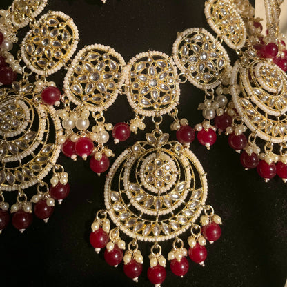 Ruby Kundan Set