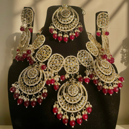 Ruby Kundan Set