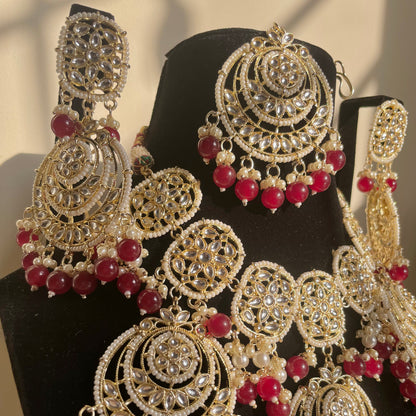 Ruby Kundan Set