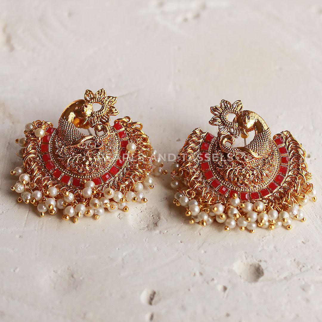 Ethnic Peacock Earrings